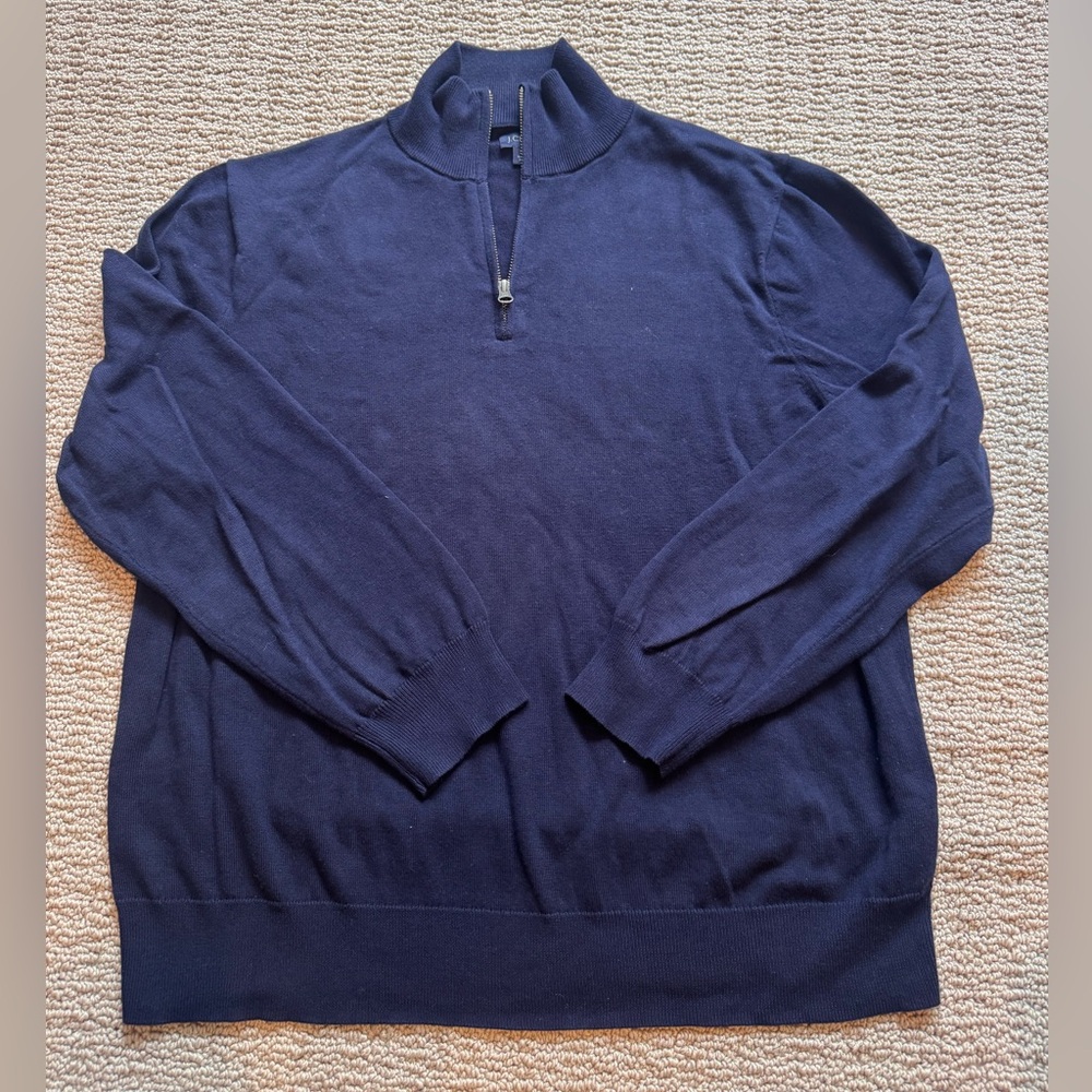 J. Crew Men's half zip Henley sweater